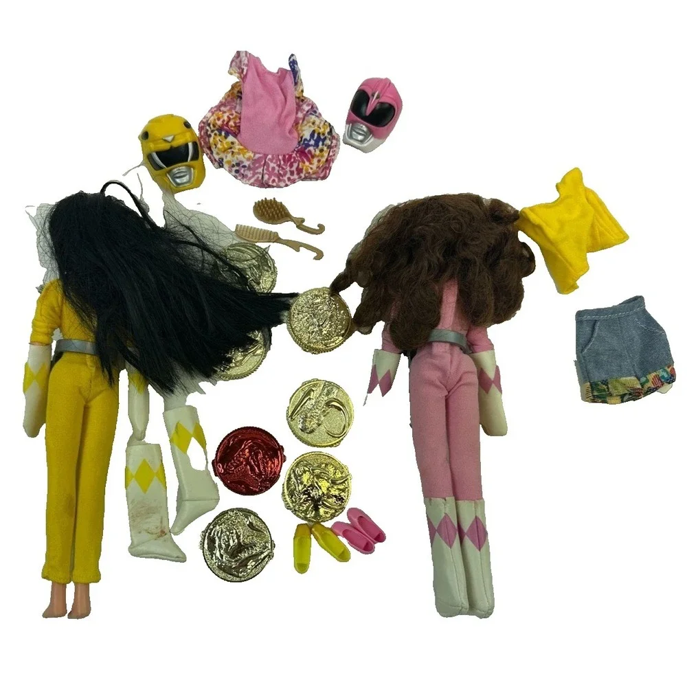 Mighty‎ Morphin Power Rangers Yellow Aisha Pink Kimberly 9